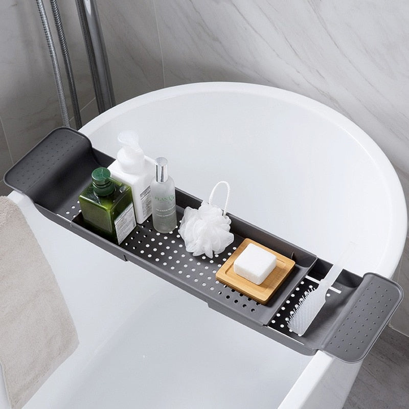 Expandable Bathtub Shelf