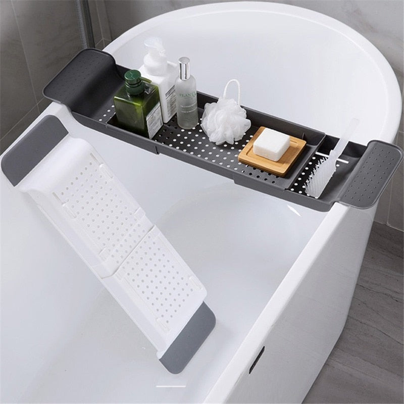 Expandable Bathtub Shelf
