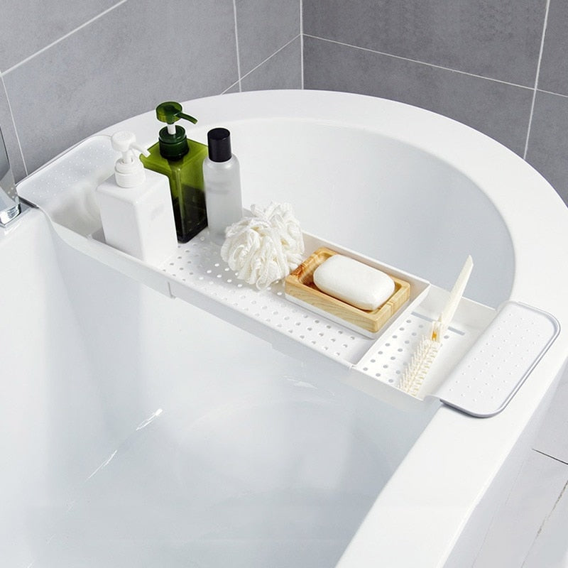 Expandable Bathtub Shelf